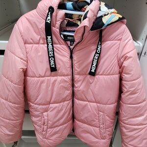 Members Only Pink Looney Tunes Puff Jacket
